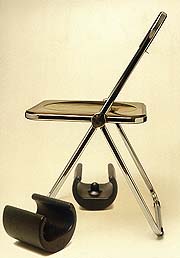 Plia chair replacement foot glide designed by Giancarlo Piretti for Castelli. Photography 2007 Graham Mancha.