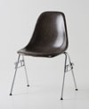 Eames Herman Miller DSS fibreglass shell chair brown Photograph �2017 Graham Mancha