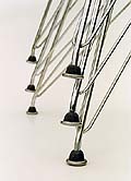 Genuine Herman Miller Eames Eiffel Tower rubber boot glides. Will fit all Herman Miller and Vitra wire rod Eiffel Tower bases with ball end legs. Photography �2007 Graham Mancha.