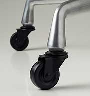 Aluminum Soft Pad Group black oxide finish 2 inch rubber wheel Replacement for Vitra and Herman Miller CA Caster Photography �2012 Graham Mancha