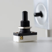 Replacement push switch for Peter Nelson Architectural Lighting lamp Photography �2019 Graham Mancha